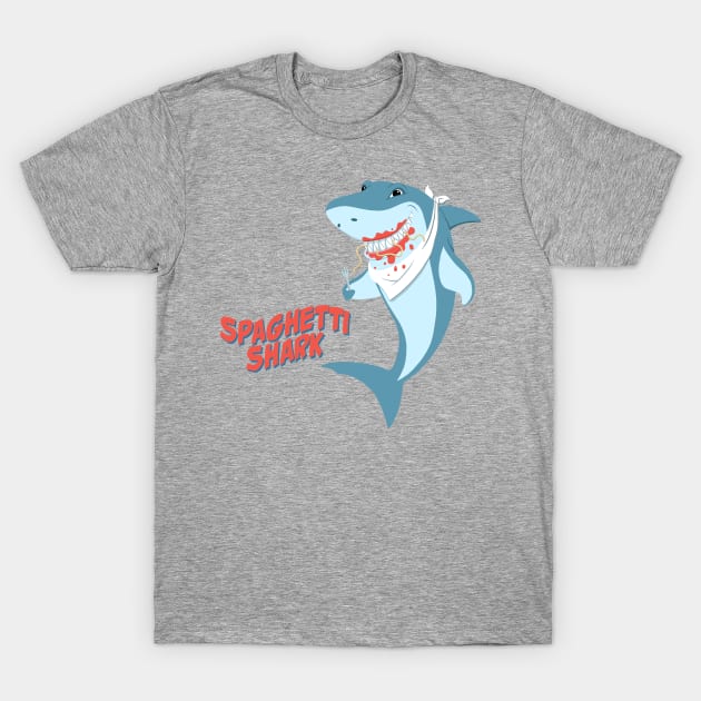 Spaghetti Shark T-Shirt by JayJayJackson